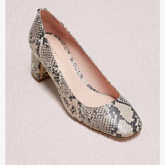 Kate Spade Snake Print Block Heels - Picture 14 of 15